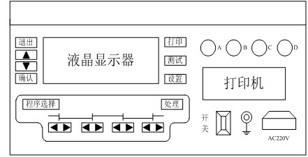 變壓器有載開(kāi)關(guān)測(cè)試儀廠家面板