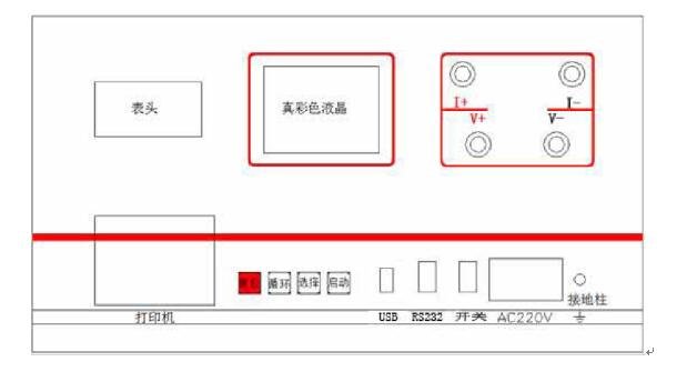 變壓器直流電阻測(cè)試儀價(jià)格面板