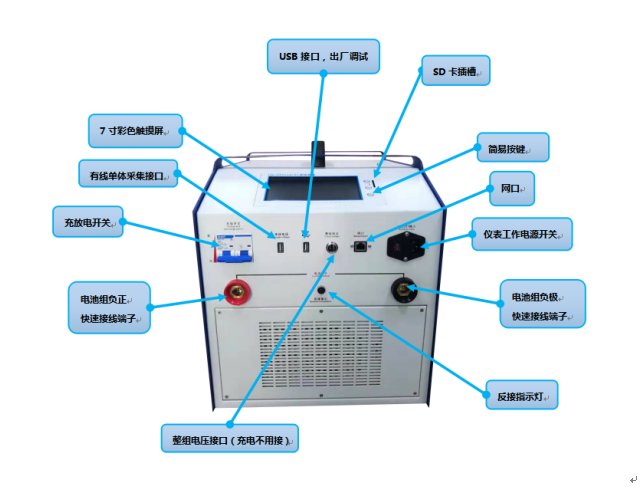 蓄電池智能充電放電檢測(cè)儀廠家接口說明1