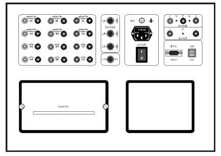 高壓開關(guān)綜合測(cè)試儀面板示意